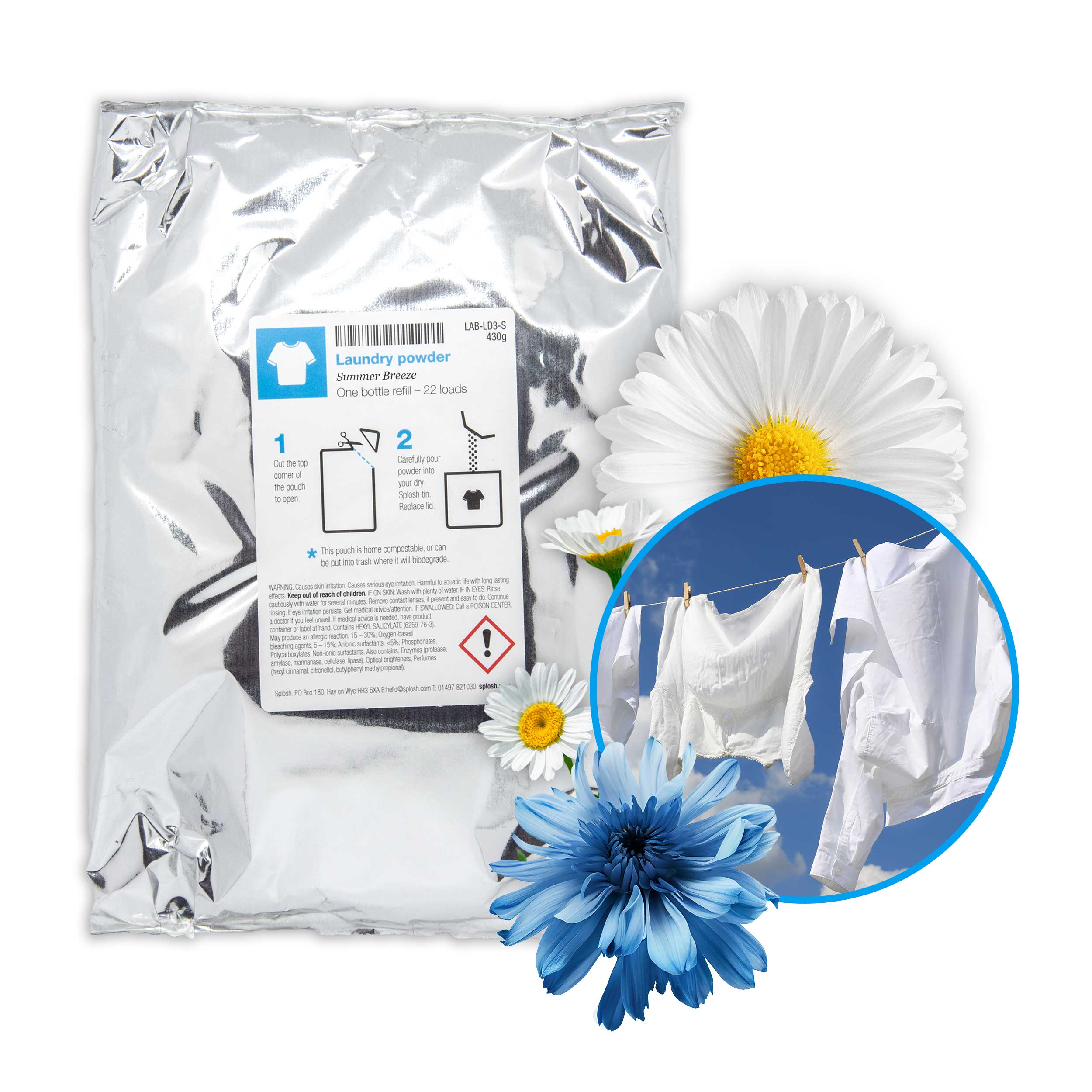 Laundry powder Non Bio refill