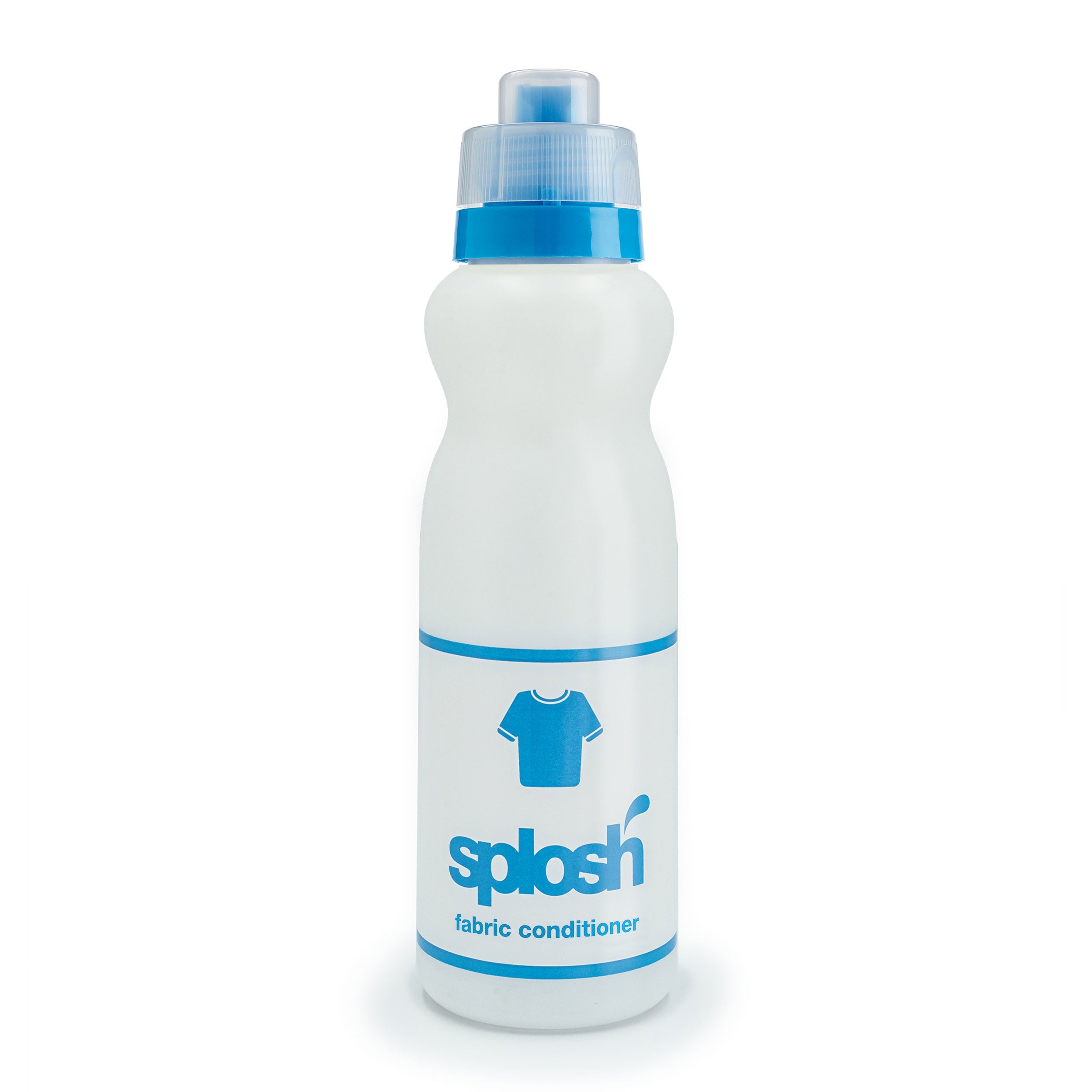Empty fabric conditioner bottle with standard cap