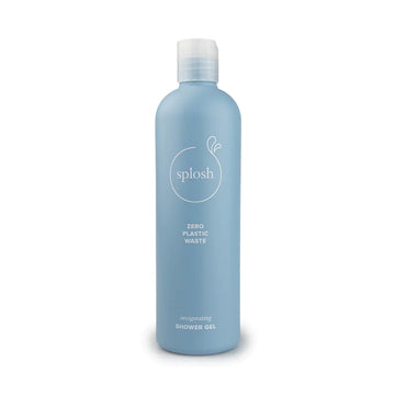 Empty shower gel bottle and cap